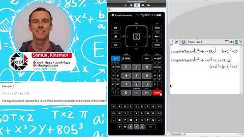 Completing the Square with the TI Nspire CX CAS