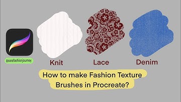 How to Create Fashion Texture Brushes in Procreate | Denim, Knit & Lace Tutorial