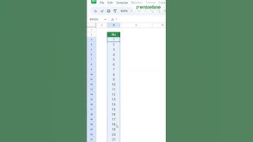 Formula ini bantu bikin urutan angka super cepet #excel #exceltricks #tutorial #googlesheets