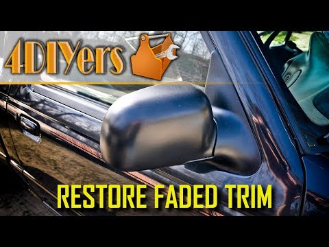 How to Restore Faded Plastic or Rubber Trim