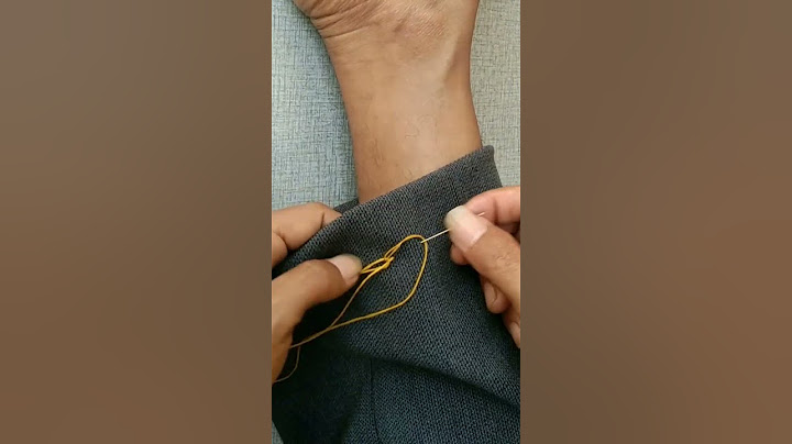 How to hem pants with hand sewing