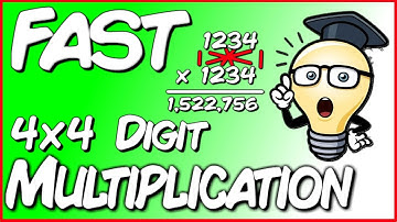 Fast Maths trick - How to multiply 4 digit numbers FAST!!!