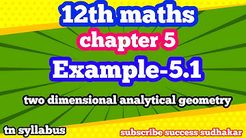 12th maths/chapter 5/Example 5.1/Two dimensional analytical geometry