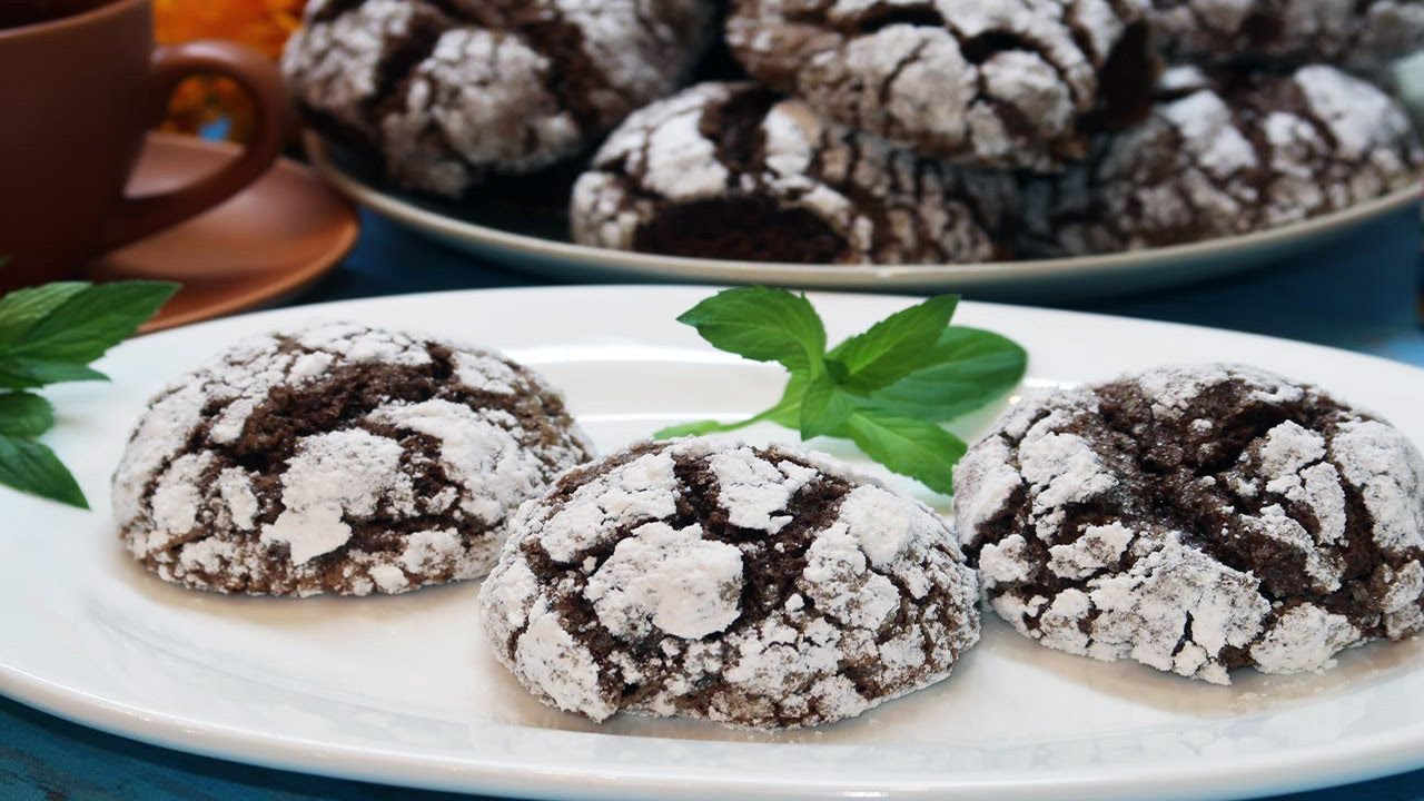 Мятные пряники с шоколадом. Очень вкусная и ароматная домашняя выпечка ...
