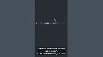 JavaScript variables reassignment explained in an animated video