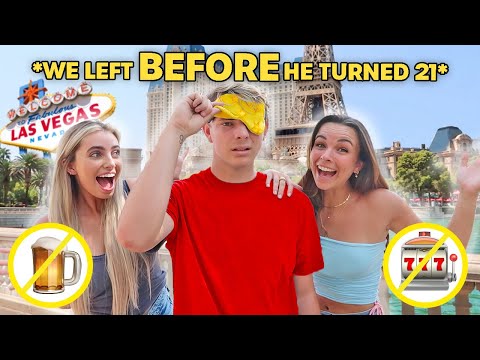 SURPRISED HIM W/ VEGAS ONE DAY BEFORE HIS 21ST BDAY **PRANK**