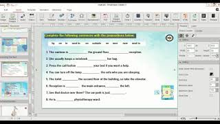 How to create the exercise of filling the gaps