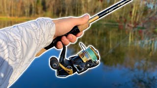 Searching For AGGRESSIVE Cold Water Bass! (Bank Fishing)