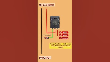 voltage regulator⚡high current using 2sc5200 circuit  #shorts#yt#voltageregulator