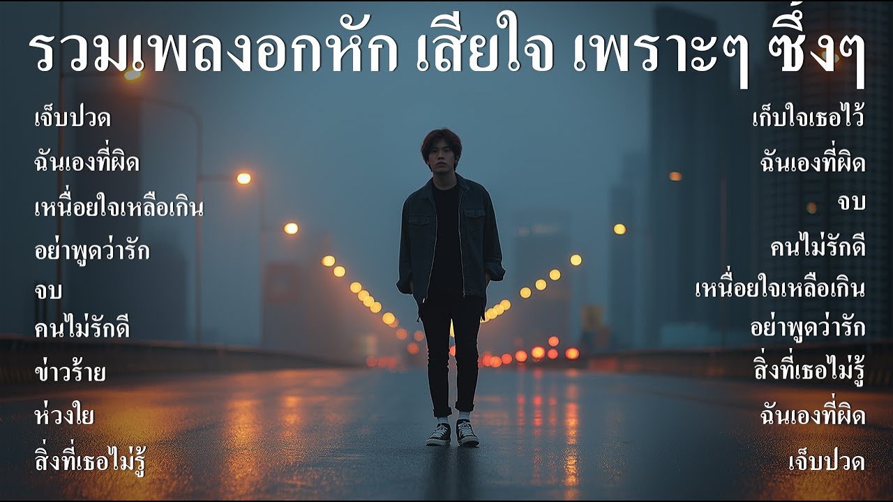 รวมเพลงอกหัก เสียใจ เพราะๆ ซึ้งๆ ฟังตอนทำงาน ตอนเดินทาง ฟังต่อเนื่องยาวๆ - SOUND SPECTRUM