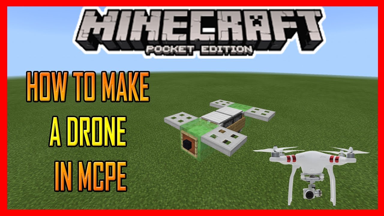 HOW TO MAKE A DRONE IN MCPE (Minecraft PE) YouTube