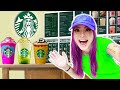 I opened a real starbucks in my house  we build our own coffee shop in 24 hours at home by sweedee