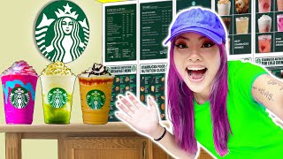I OPENED A REAL STARBUCKS IN MY HOUSE | WE BUILD OUR OWN COFFEE SHOP IN 24 HOURS AT HOME BY SWEEDEE