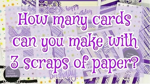 USE UP YOUR PAPER SCRAPS | LOTS OF EASY CARD DESIGNS | CARDMAKING TUTORIAL | USE UP YOUR STASH