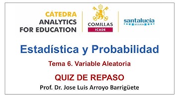 Quiz del Tema 6: Variable Aleatoria