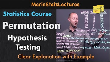Permutation Hypothesis Testing with Example | Statistics Tutorial # 37 | MarinStatsLectures
