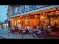 Paris, France 🇫🇷 Walk Tour of Latin Quarter at Dusk, Lively Café-lined Parisian Streets