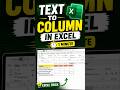Excel Ka Hidden Feature 😲 Text to Column Explained #shorts #shortfeed #advancedexcel