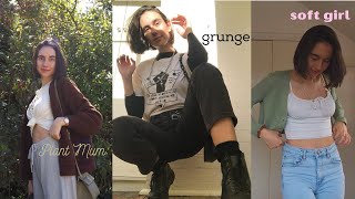 dressing as different fashion aesthetics for a week + weekly vlog
