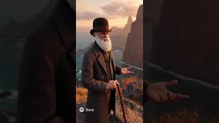Darwin's Theory of Evolution, Brought to Life by Sora AI! 🐒➡️🚶♂️