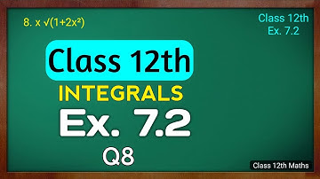 Class 12th ex 7.2 q8 Ncert Book/ class 12 math ex 7.2 q8 solution/ class 12 maths exercise 7.2 q8