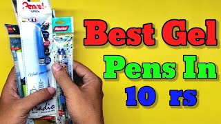 Best Gel Pen in India Rs 10 |Best Waterproof pens - Stationery Haul | #stationery #penvideo