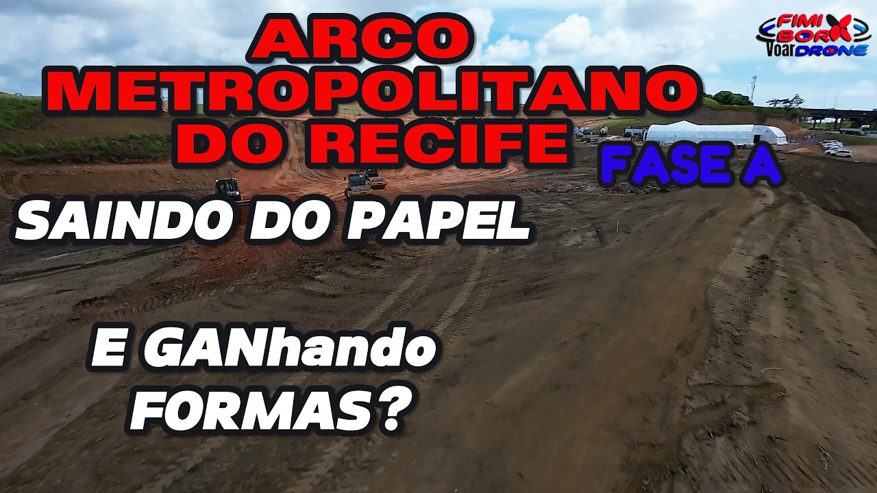 AS OBRAS DO ARCO METROPOLITANO ESTÁ SAINDO DO PAPEL ? #arcometropolitano #excavator #quadcopter
