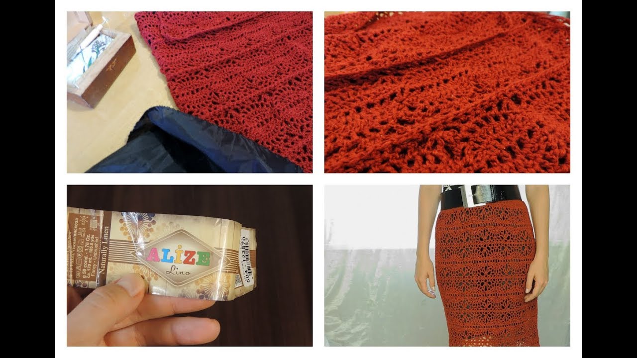 ⁣Летняя прямая юбка крючком | ANNETORIUM knits