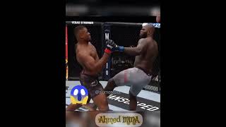 يا لها من قاضية فرانسيس نغانو يسقط ديريك لويس 😱 #mma #shorts #ufc #ko #francisngannou #derricklewis