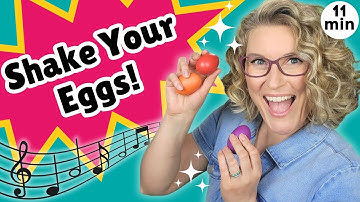 Shake Your Eggs! | Fun Egg Shaker Songs for Children Compilation | Music Class for Kids