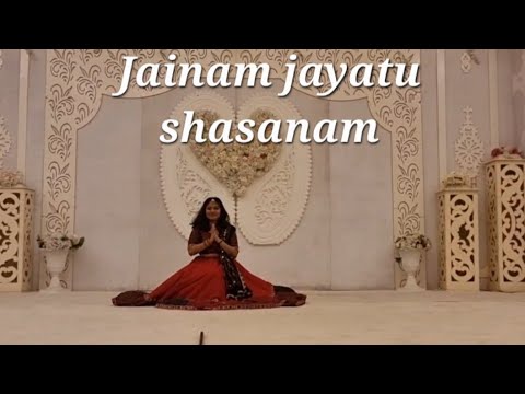 Jainam jayatu shasanamSrivalli jain bhajanManglacharanMahaveer Jayanti dancerpari Choreography