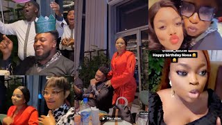 Funke Akindele ,A-list celebrities storm Nosa Rex  surprise birthday dinner.