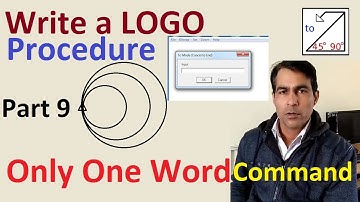Write a Procedure in MSW LOGO in hindi || mswlogo tutorial Part - 9