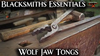 How to forge Wolf Jaw Tongs -Blacksmiths Essentials-