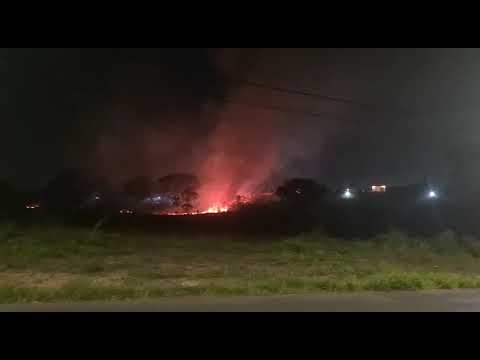 Incêndio Americana na região da Praia dos Namorados