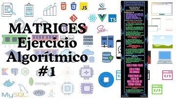 Matrices Ejercicio Algorítmico #1 Análisis 🤓 - Construcción 💻PSEUDOCÓDIGO - PSEINT