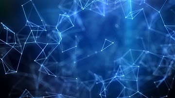 4K Macro Plexus Blue Looped Background | Lines and Points Animation 60FPS Footage | Screensaver
