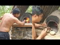 Primitive Life::Make traps have dinner with egg,ell,cake barbecue with oven! thumbnail
