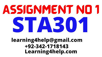 sta301 assignment 1 solution spring 2022 sta301 assignment 1 2022 assignment 1 2022 sta301 l4h waqas