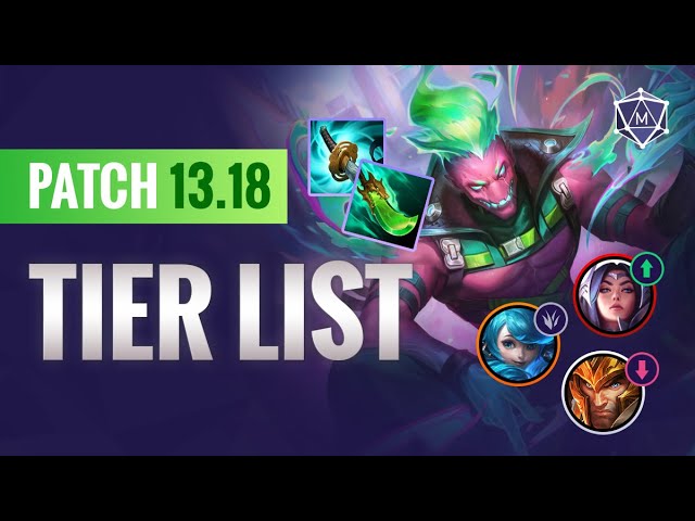 LoL 13.18 Tier List - Best Top, Jungle, Mid, ADC & Support Champions In  League of Legends