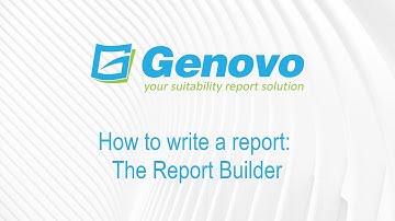How to write a report: The Report Builder