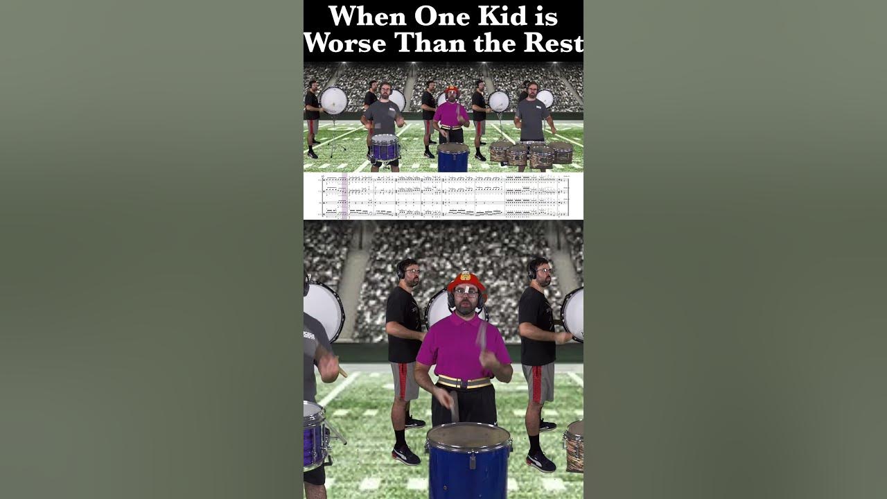 Every drumline has THAT kid...