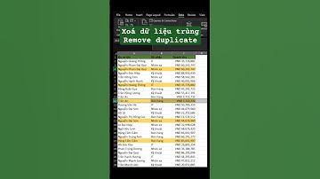 Mẹo Excel - Cách xoá dữ liệu trùng trong Excel #thuthuatexcel #excel
