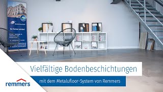 Vielfältige Bodenbeschichtungen mit dem Metalufloor-System von Remmers