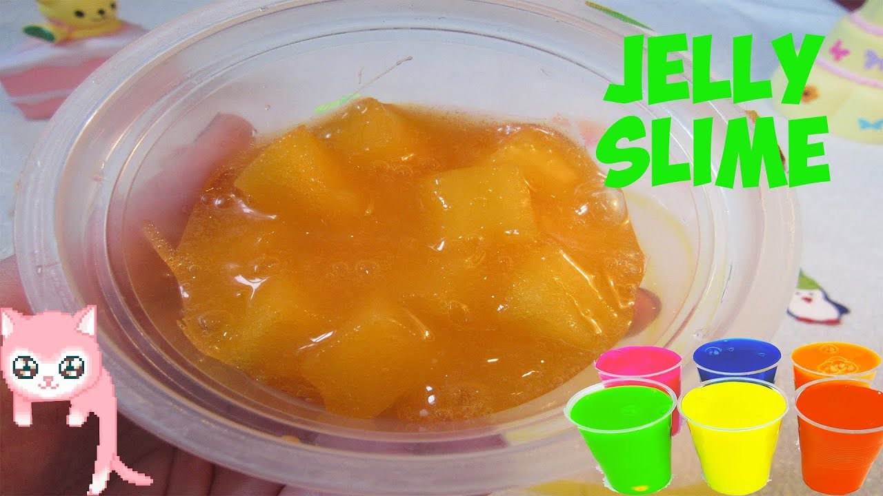 ЖЕЛЕ СЛАЙМ СВОИМИ РУКАМИ HOW TO MAKE JELLY CUBE SLIME YouTube