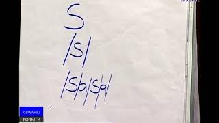 Kiswahili lesson 3 secondary