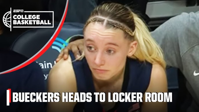 Paige Bueckers heads to locker room after getting tangled up on the court |  ESPN College Basketball - YouTube
