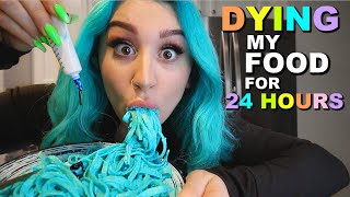 DYING EVERYTHING I EAT BLUE FOR 24 HOURS