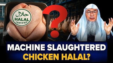 Are Machine Slaughtered Chickens Halal To Eat || Assim Al Hakeem || Sheikh Asim