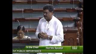 Matters of Urgent Public Importance: Sh. Kirti Jha Azad: 18.05.2012
